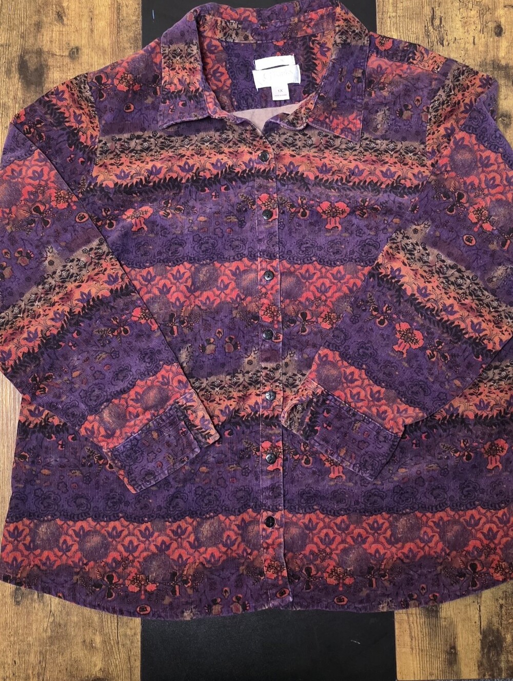Vintage Corduroy Button-Down Jacket